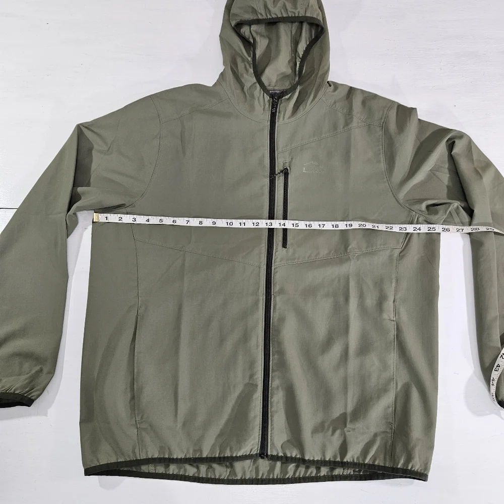 L.L. Bean Green Light Weight No Fly Zone Jacket Mens Size X Large